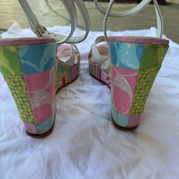 Coach Patchwork wedge Sandal size 7.5m - Picture 3 of 8